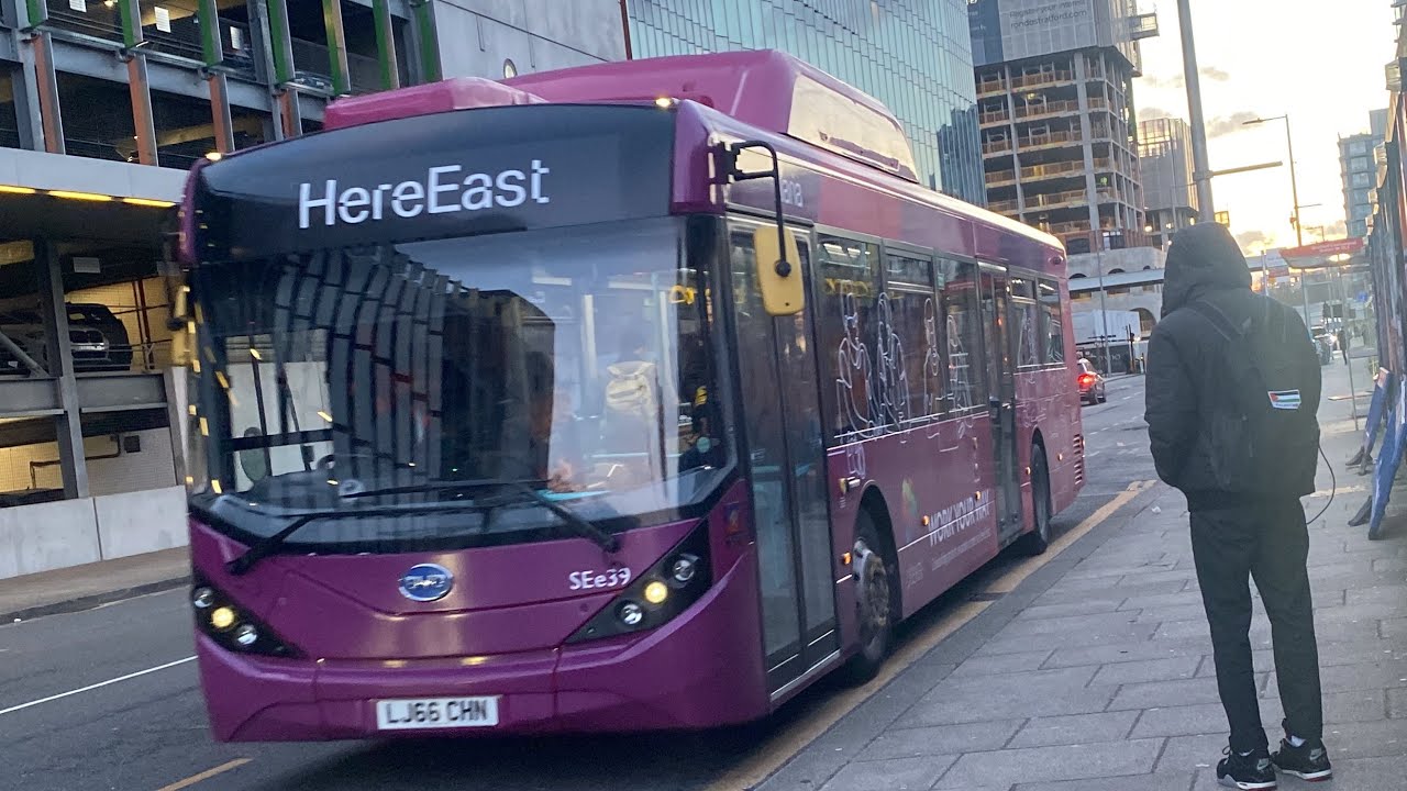 BYD D9UR ADL Enviro200EV Go Ahead London HereEast Shuttles SEe39 LJ66CHN