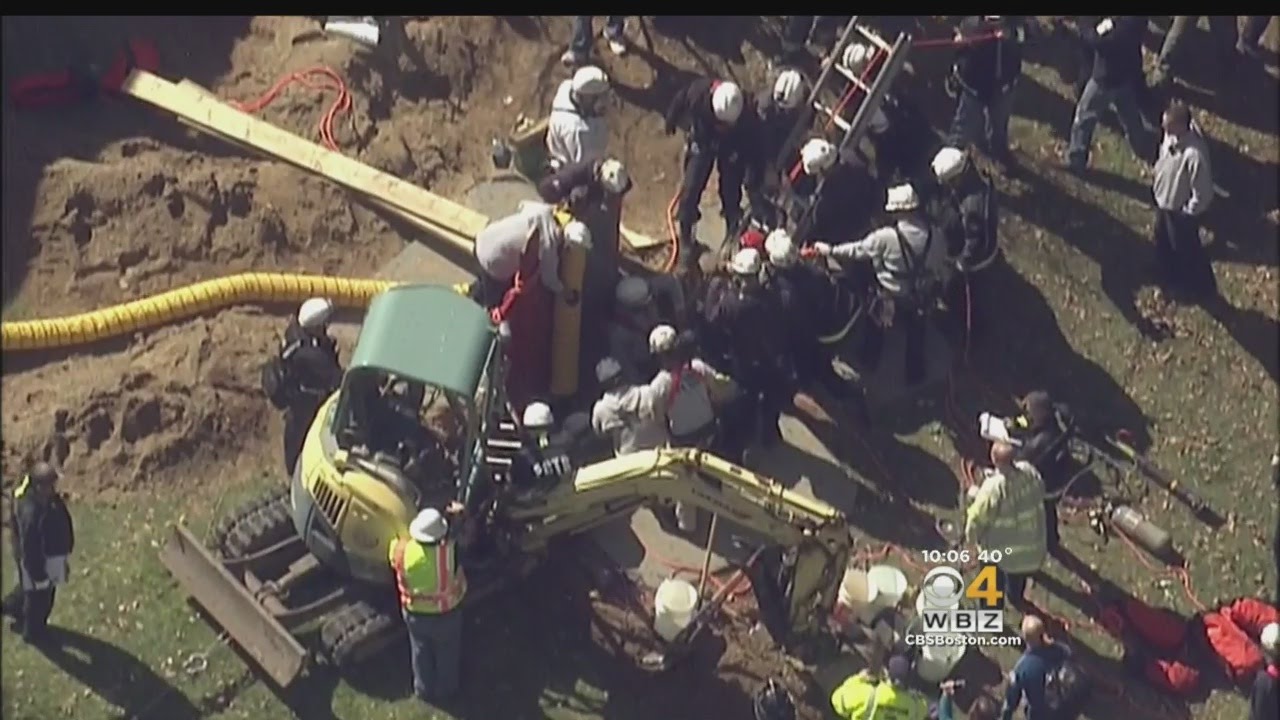 Firefighters Rescue Man Trapped In Trench In Halifax - YouTube