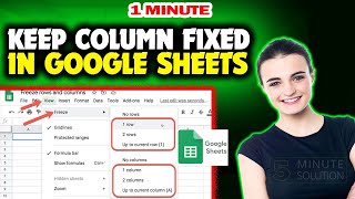 How to keep column fixed in google sheets 2024 (Quick & Easy)