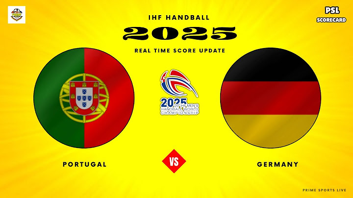 Germany vs Portugal | World Handball Championship 2025 | IHF Competitions Live Score Update today
