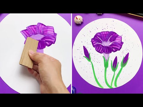 Easy Colorful Painting Ideas with Simple Tricks That Anyone Can Do | Drawing Hacks for Beginners