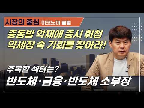 중동 리스크에 흔들리는 증시/낙폭 확대 시 비중 확대 #중동전쟁 #유가 #금리 #반도체 #금융 #반도체소부장 #이코노미클럽