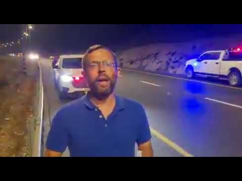 ראש מועצת בנימין ישראל גנץ ממקום הפיגוע • צפו