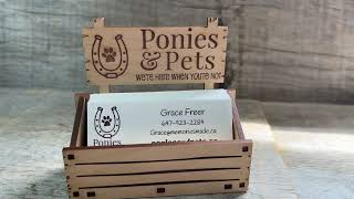 Custom Business Card Holders Wooden Laser Cut and Engraved