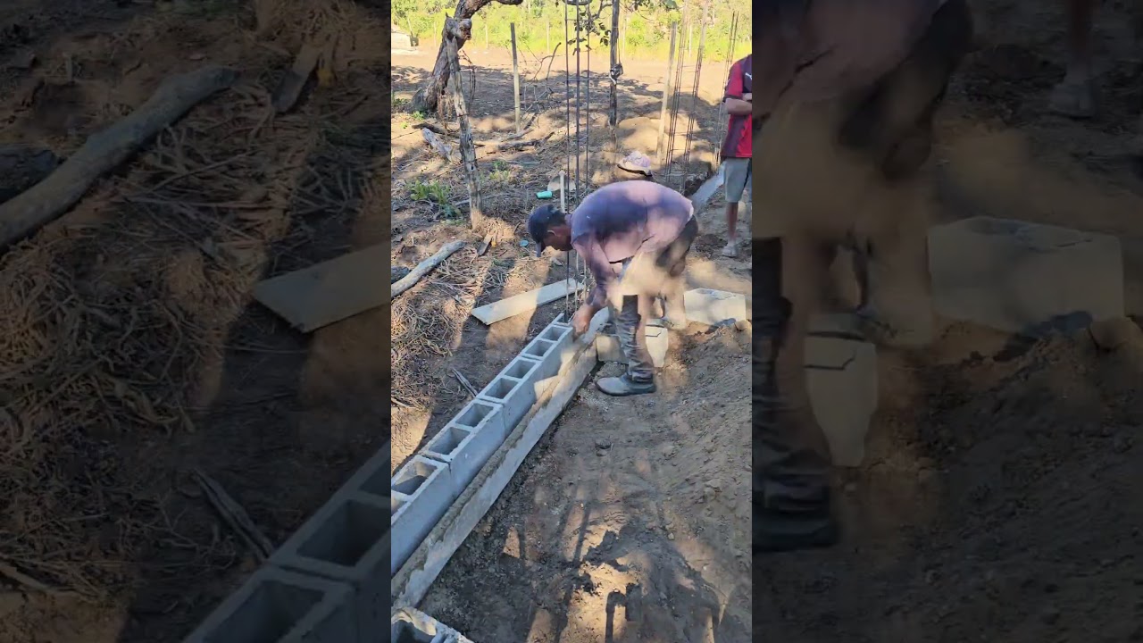 fundação de muro do jeito fácil passo a passo 