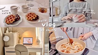 my productive daily routine 👩🏻‍💻🌛 motivational habits, workday & holiday, housework, cooking🍳