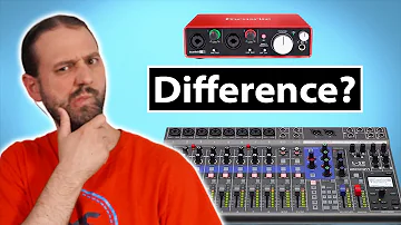 What is the difference between a mixer and an interface?