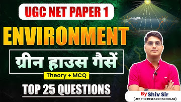 UGC NET Paper -1 | Top 25 Questions | Green House Gases| Environment | Apni University | Shiv Sir