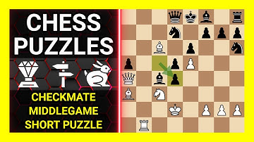 Chess Puzzles to Practice. Themes: Checkmate, Middlegame, Short puzzle. Learn Chess