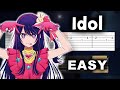 Oshi no Ko OP - Idol - YOASOBI - Guitar tutorial (TAB)