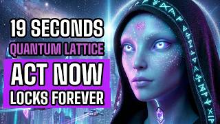 It's Now or Never — Your Quantum Lattice Activates in 19 Seconds (Then The Lattice Locks FOREVER)