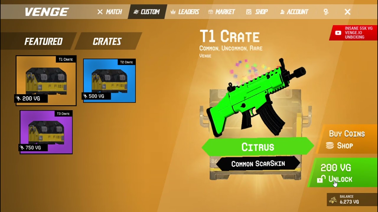 10,000VG CRATE OPENING - VENGE.IO