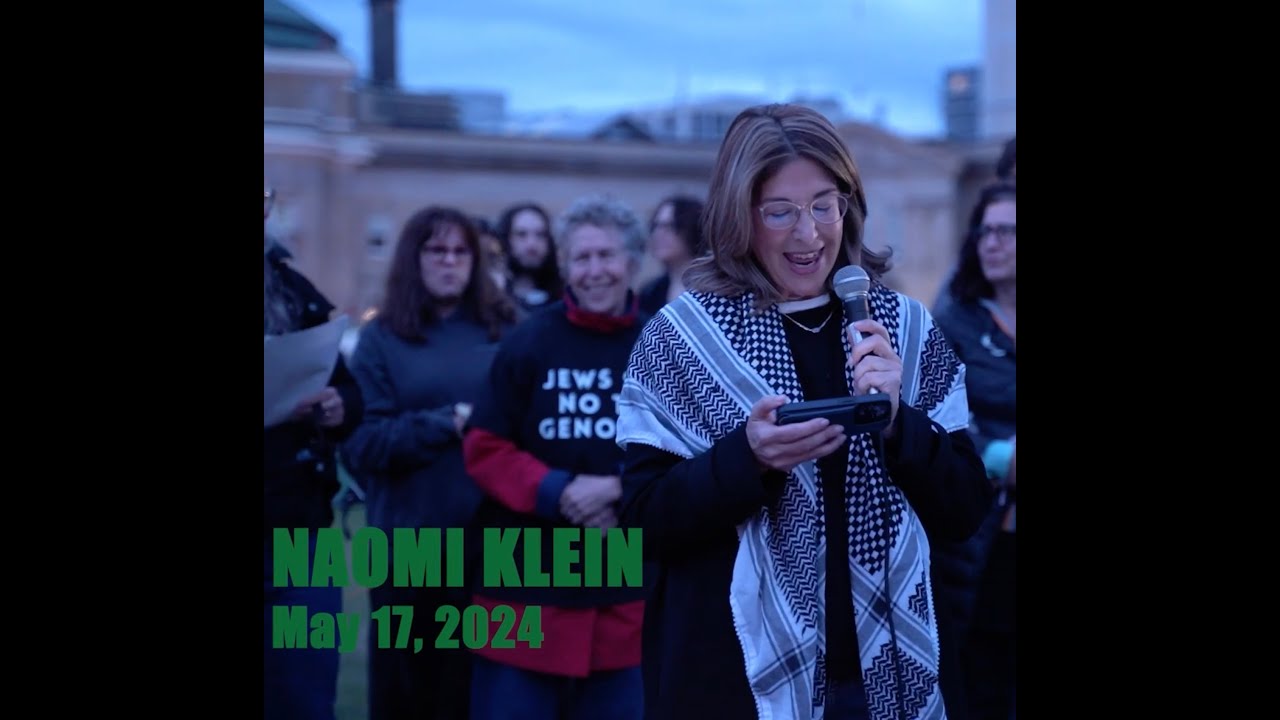 Naomi Klein at the People's Circle for Palestine - YouTube
