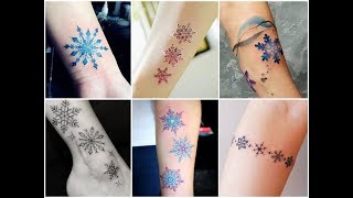 Unique Snowflake Tattoo Design Ideas - Winter Inspired Tattoos 2018