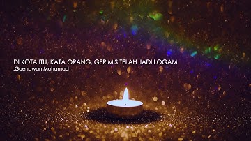 Puisi DI KOTA ITU, KATA ORANG, GERIMIS TELAH JADI LOGAM karya Goenawan Mohamad