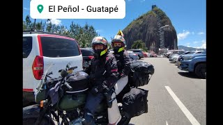 La PIEDRA  del PeñolGuatapé en Moto Bajaj BOXER 150x