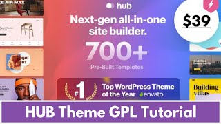 HUB Theme GPL Demo Installation and⚡️Activation Tutorial - Real GPL
