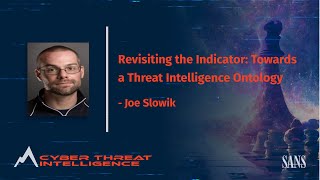 Revisiting the Indicator: Towards a Threat Intelligence Ontology