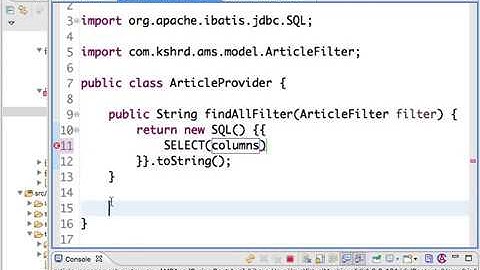 SR13. MyBatis with Select Provider