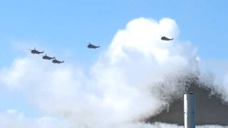RNAS Culdrose 771 squadron 76th anniversary flyby