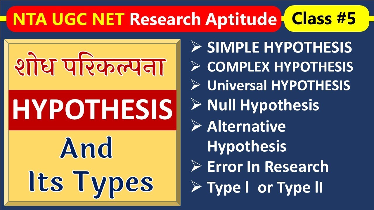 hypothesis testing in research methodology in hindi