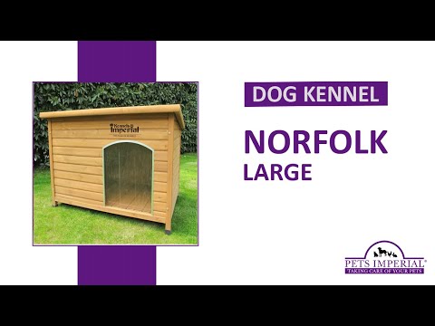Pets Imperial® Norfolk Insulated Dog Kennel Large - YouTube