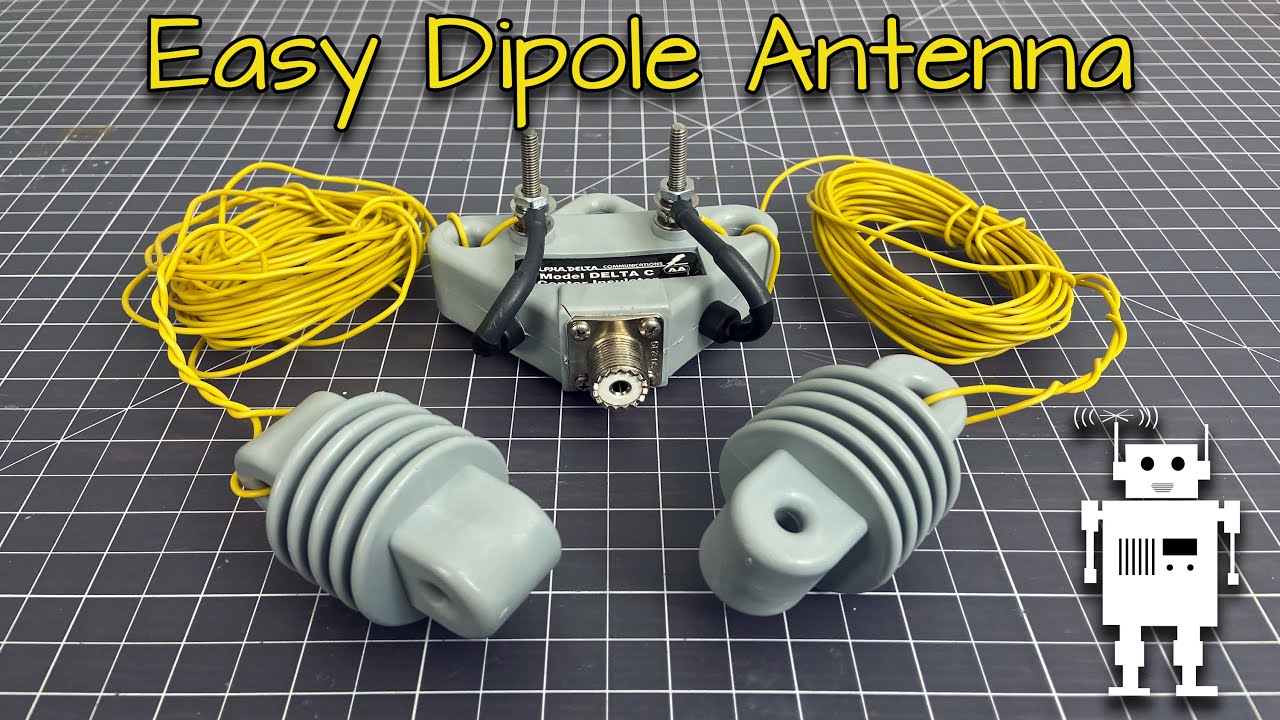 Simple 20m Ham Radio Dipole Antenna