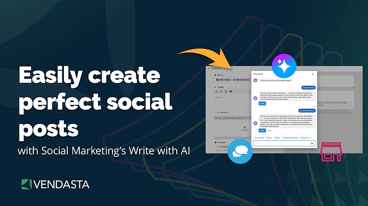 Create perfect social media posts with Write with AI in Vendasta's Social Marketing