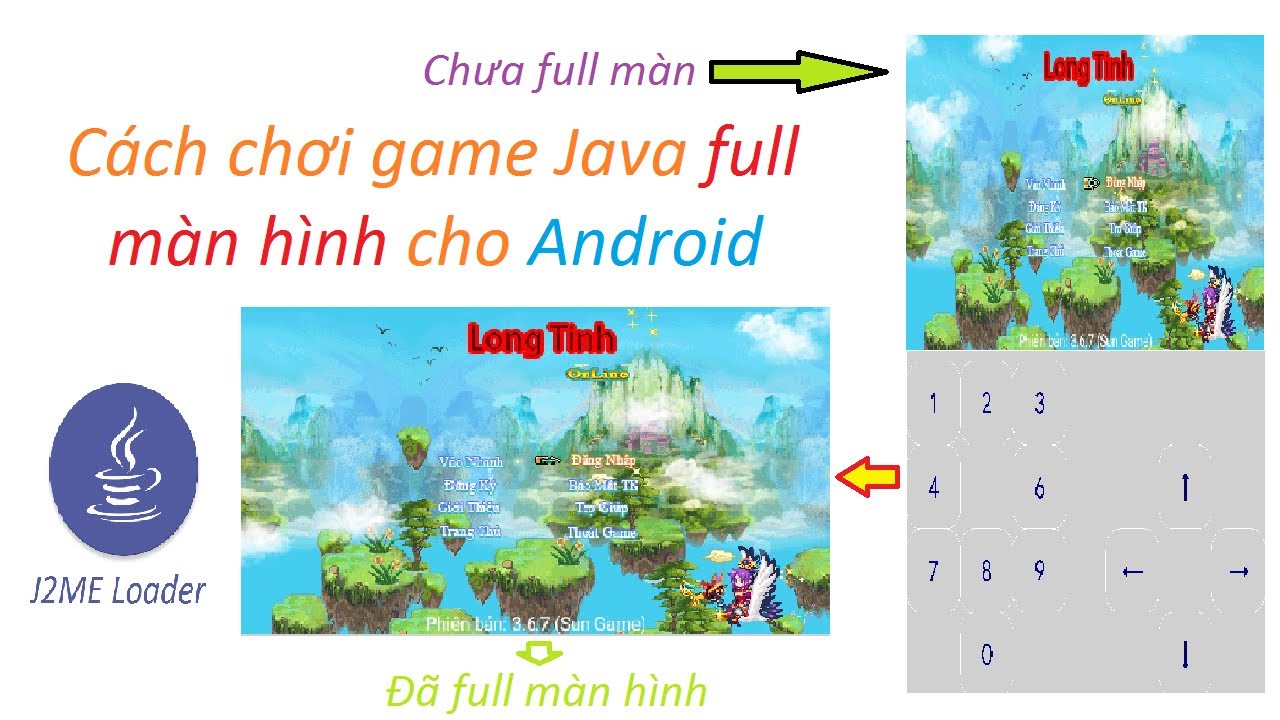 Chơi game java full màn hình trên Android với J2me Loader - YouTube