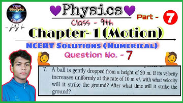 A ball is gently dropped from a height of 20m if its velocity increases.