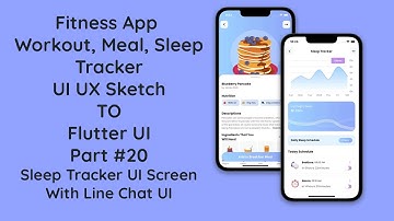#20 Fitness Workout App UI in Flutter | Sleep Tracker | UI/UX Design