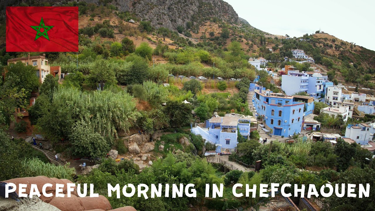 🇲🇦 Peaceful Morning in Chefchaouen | Moroccan Ambiance | Slow TV 4K