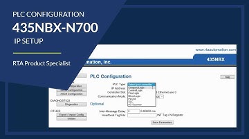 435NBX-N700 IP Setup and PLC Configuration
