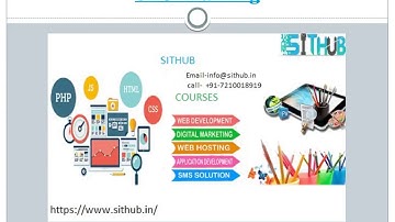 Web Designing training and Web Development training
