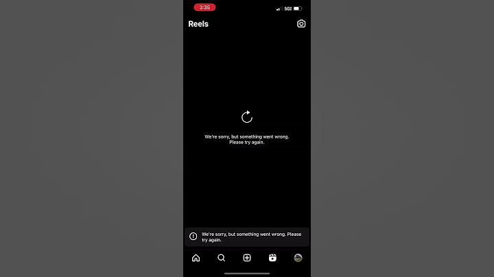 Instagram not working