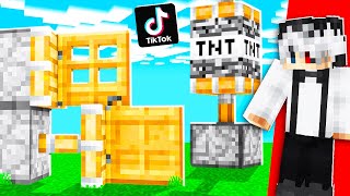 Testez TIKTOK-uri VIRALE FAKE cu MINECRAFT! *OP*