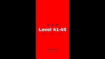 Red Game Level 41 42 43 44 45 Walkthrough