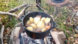 Campfire Stew In A Petromax Dutch Oven