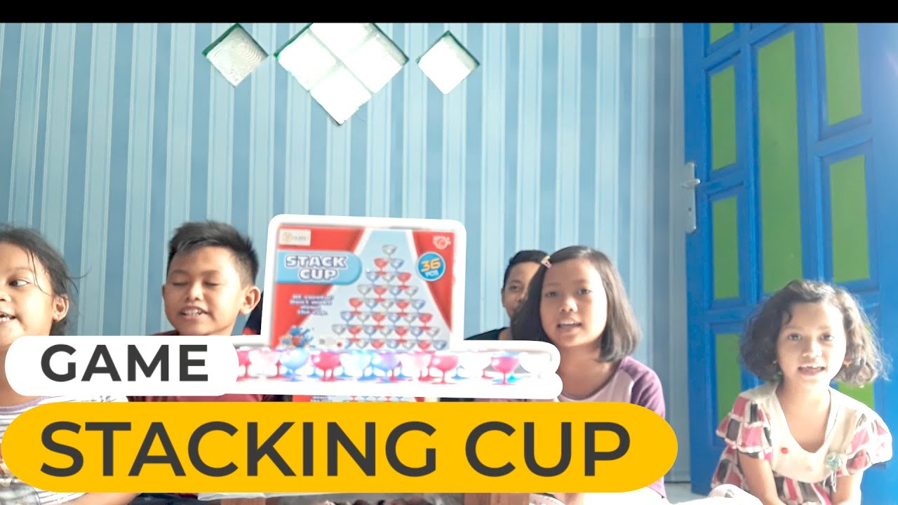 HOM PIM PA || Stacking Cup Game || Game Menumpuk Cangkir