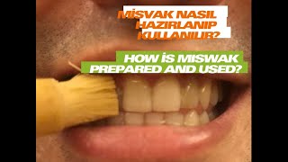 Misvak ucu nasıl hazırlanır. Misvak nasıl kullanılır//How is miswak prepared and used? Resimi