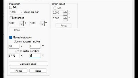 CALIBRATING PLOTTER RESOLUTION TO CUT CORRECT SIZE