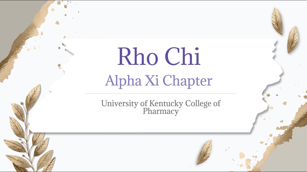 Rho Chi Society Beta Delta Chapter