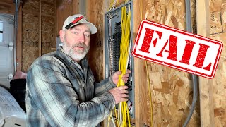FAILED our PLUMBING and ELECTRICAL INSPECTIONS