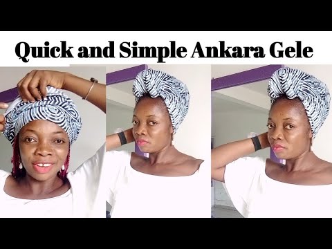 Quick Ankara Gele Headwrap Tutorial