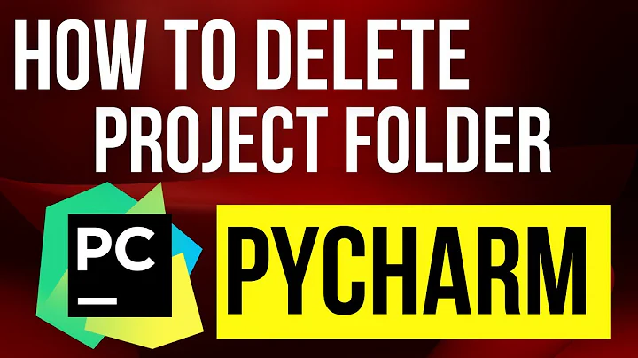 How to delete Project Folder in PyCharm