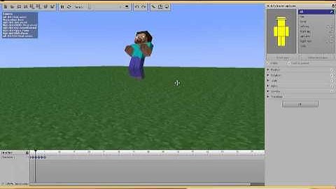 Minecraft Animation mine-imator Steve doing backflip