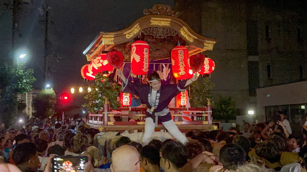 R7.7.12 京都八幡 第六区 大人太鼓神輿 川田市長も参加 高良神社太鼓祭 2日目 2025/07/12(土)