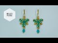 Turquoise Beaded Earrings  - beading tutorial