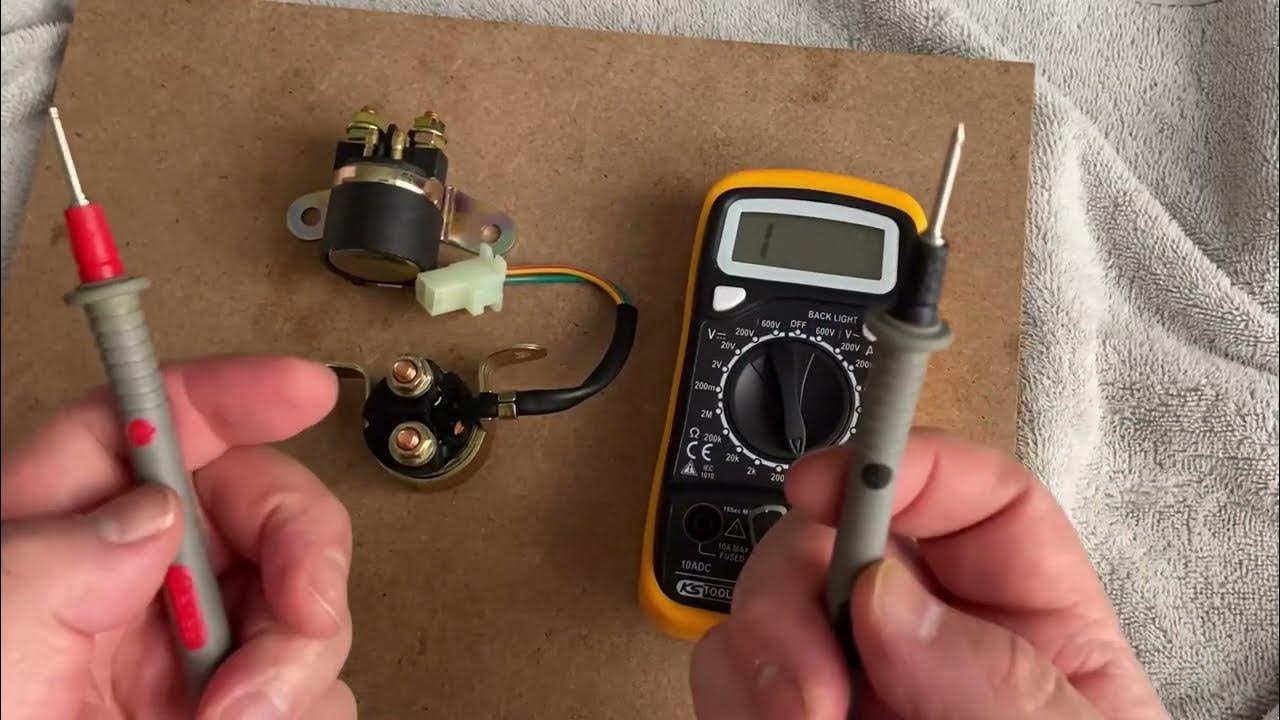 Comment tester un Relais de démarrage - YouTube