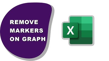 How to remove markers on an Excel graph